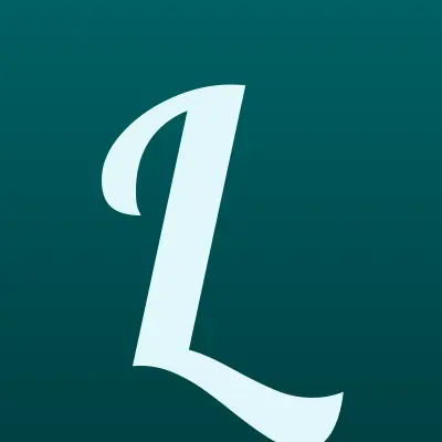 L джинс, магазин джинсовой одежды, лого-визитка